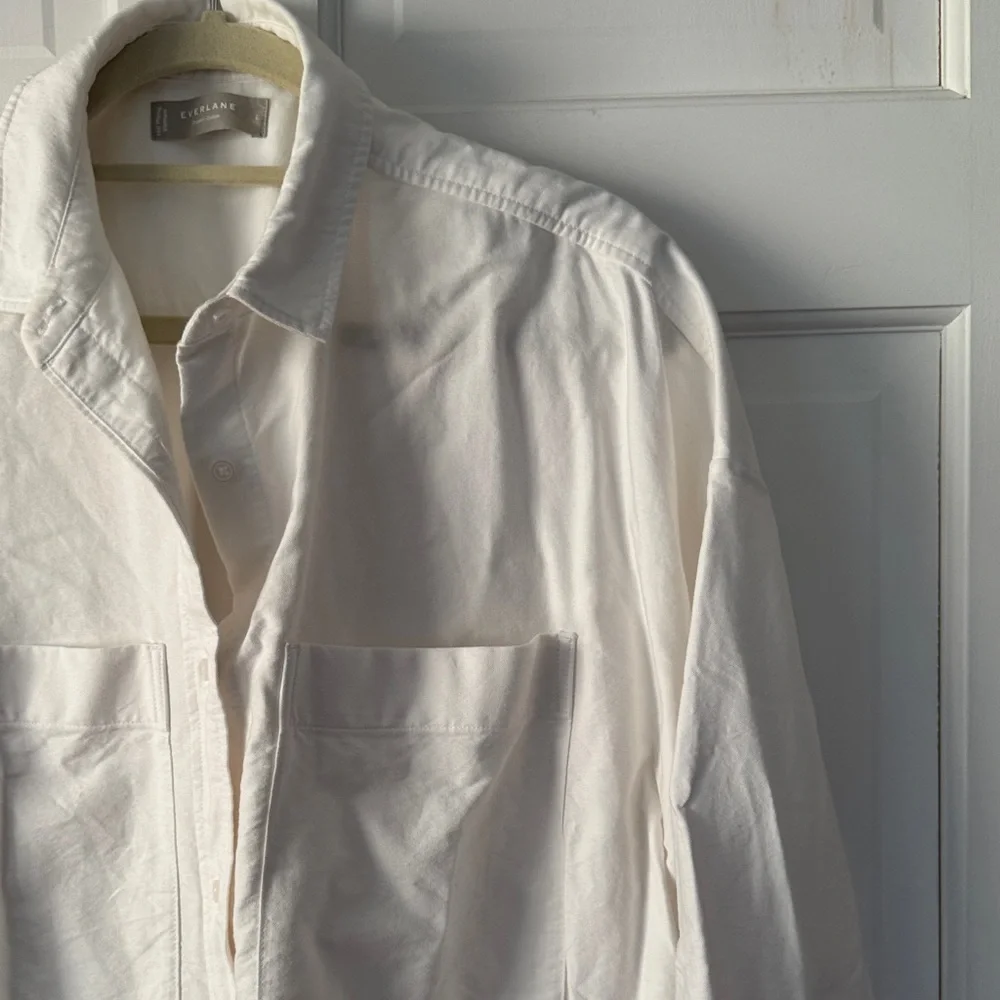 Everlane Organic Cotton Oxford Shirt in White L - Picture 3 of 14